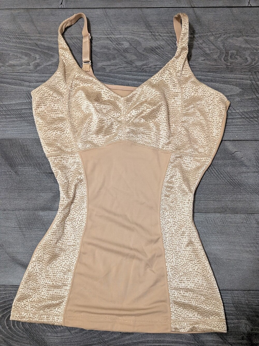 Assests Shapewear Tank Beige Shaping Camisole with Support Size Small